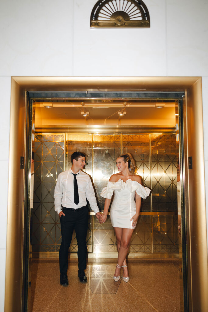 Elevator photoshoot