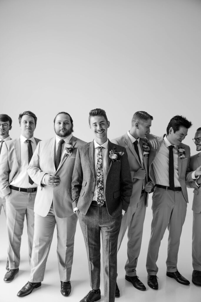 groomsmen wedding portraits