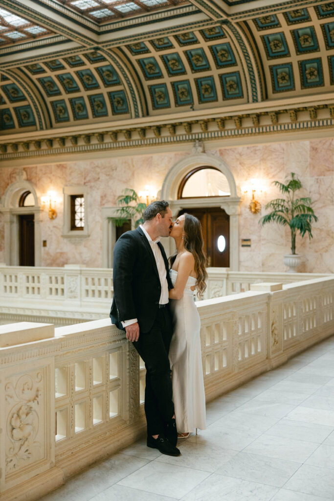 engagement session in the Pennsylvania capitol building