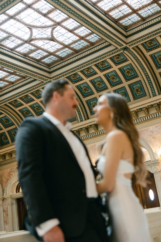 engagement session in the Pennsylvania capitol building