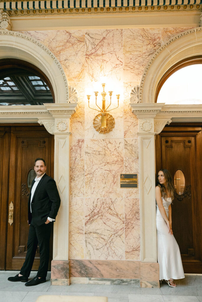 engagement session in the Pennsylvania capitol building