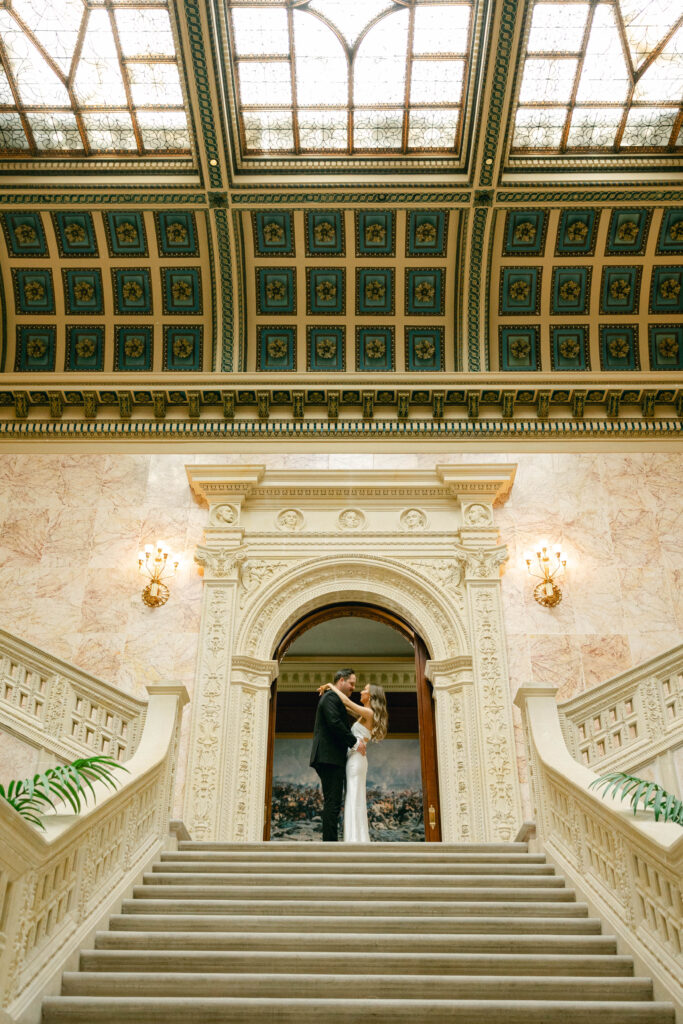 engagement session in the Pennsylvania capitol building