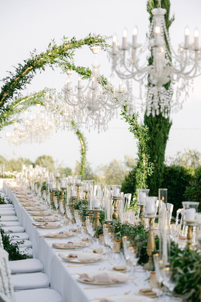 Italian wedding decor