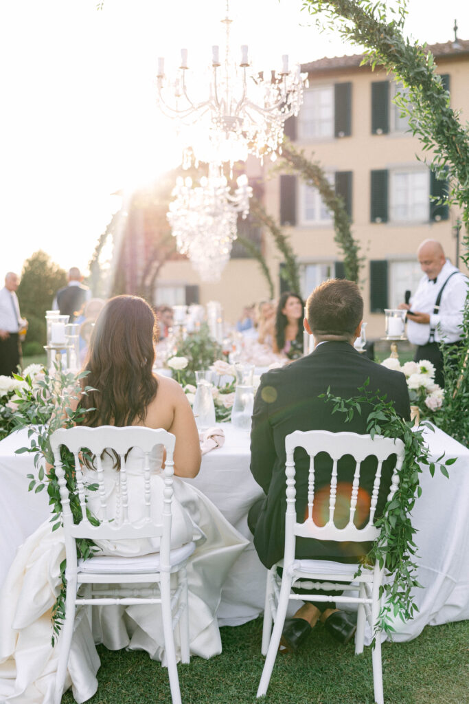 Italian wedding decor