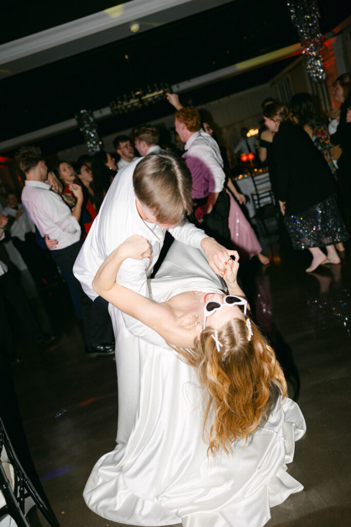 wedding direct flash dance party shots