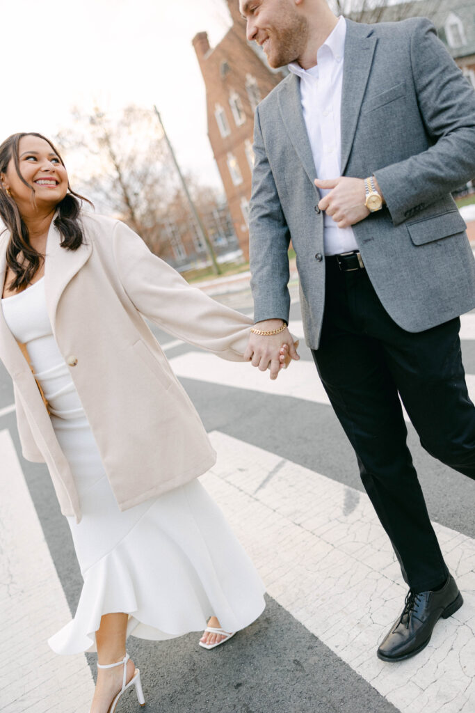 light and airy engagement photographer