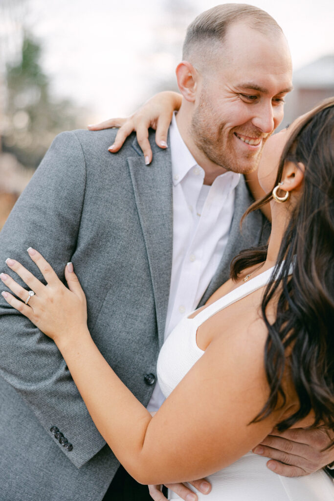 light and airy engagement photographer