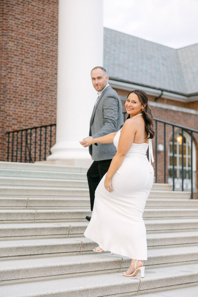 light and airy engagement photographer