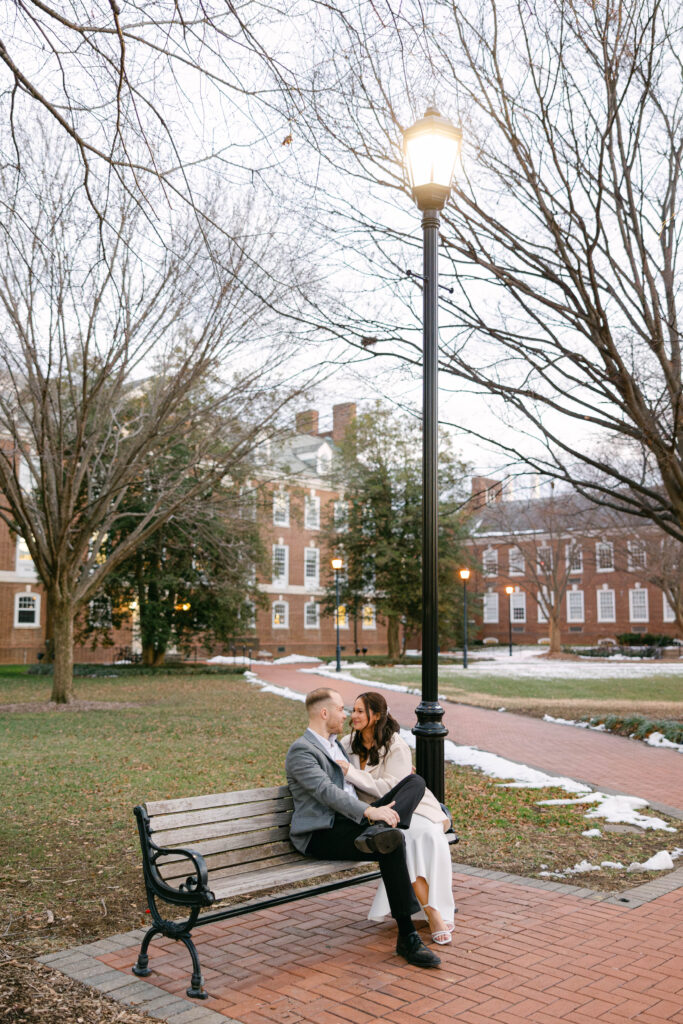 light and airy engagement photographer