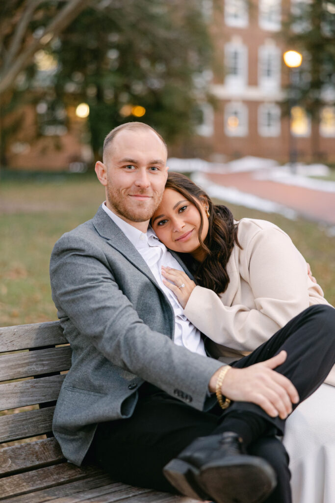 light and airy engagement photographer