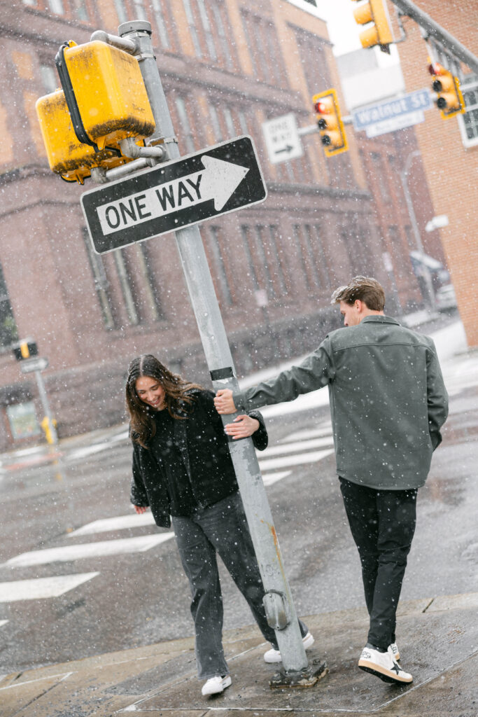 engagement session on film