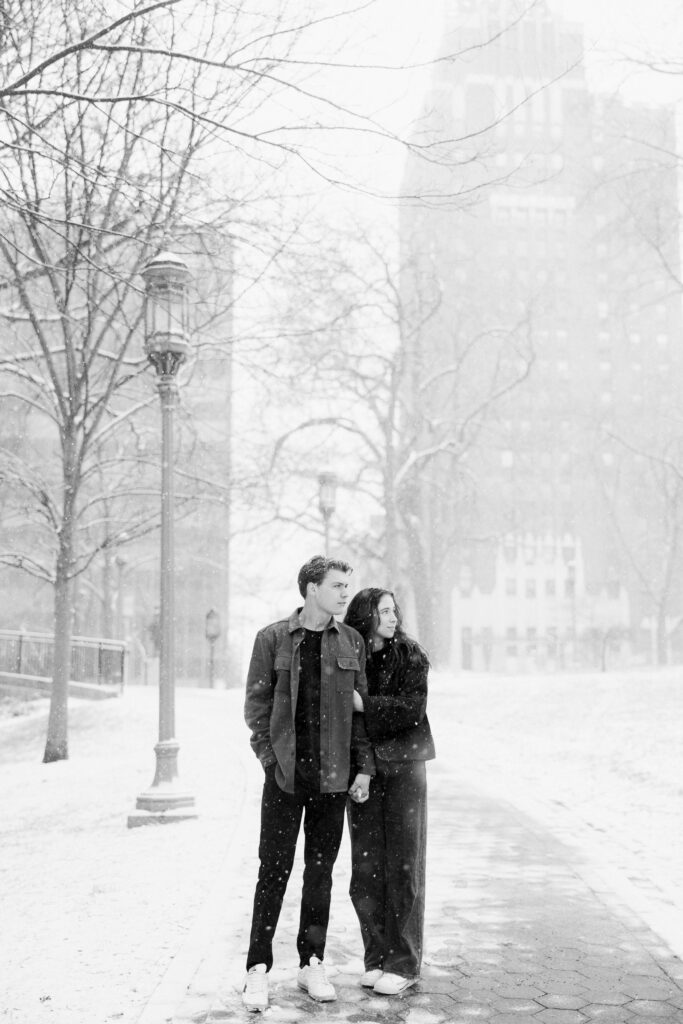 downtown city engagement session