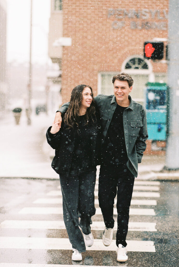 engagement session on film