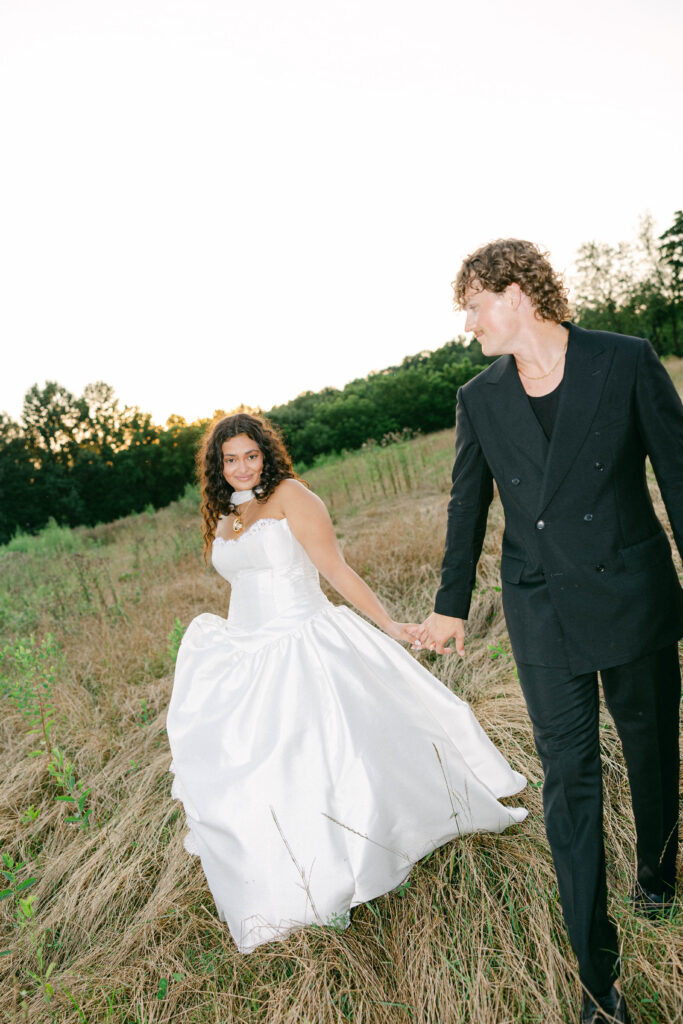 direct flash wedding photos